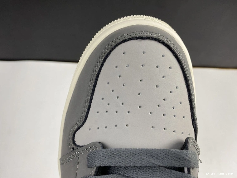 (W) 1 Jordan Grey Mid - BQ6472-020 Onyx 0520